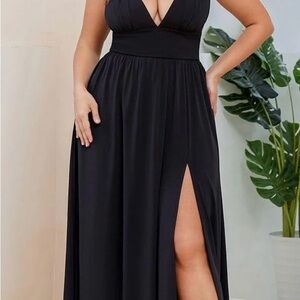 Ever Pretty Black Maxi Dress with Slit